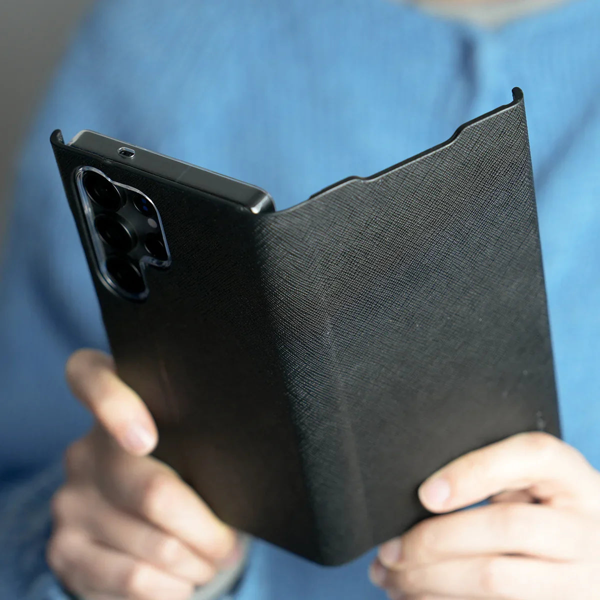 Araree Samsung S25 Ultra Bonnet Diary Case - Black - Tashqila Araree Samsung S25 Ultra Bonnet Diary Case - Black - Tashqila